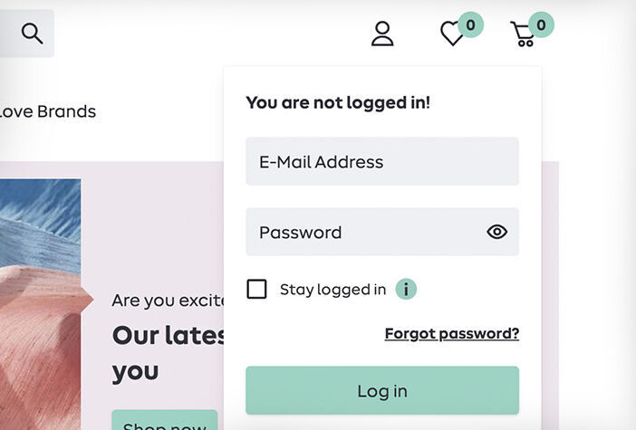 Your customer account at a glance